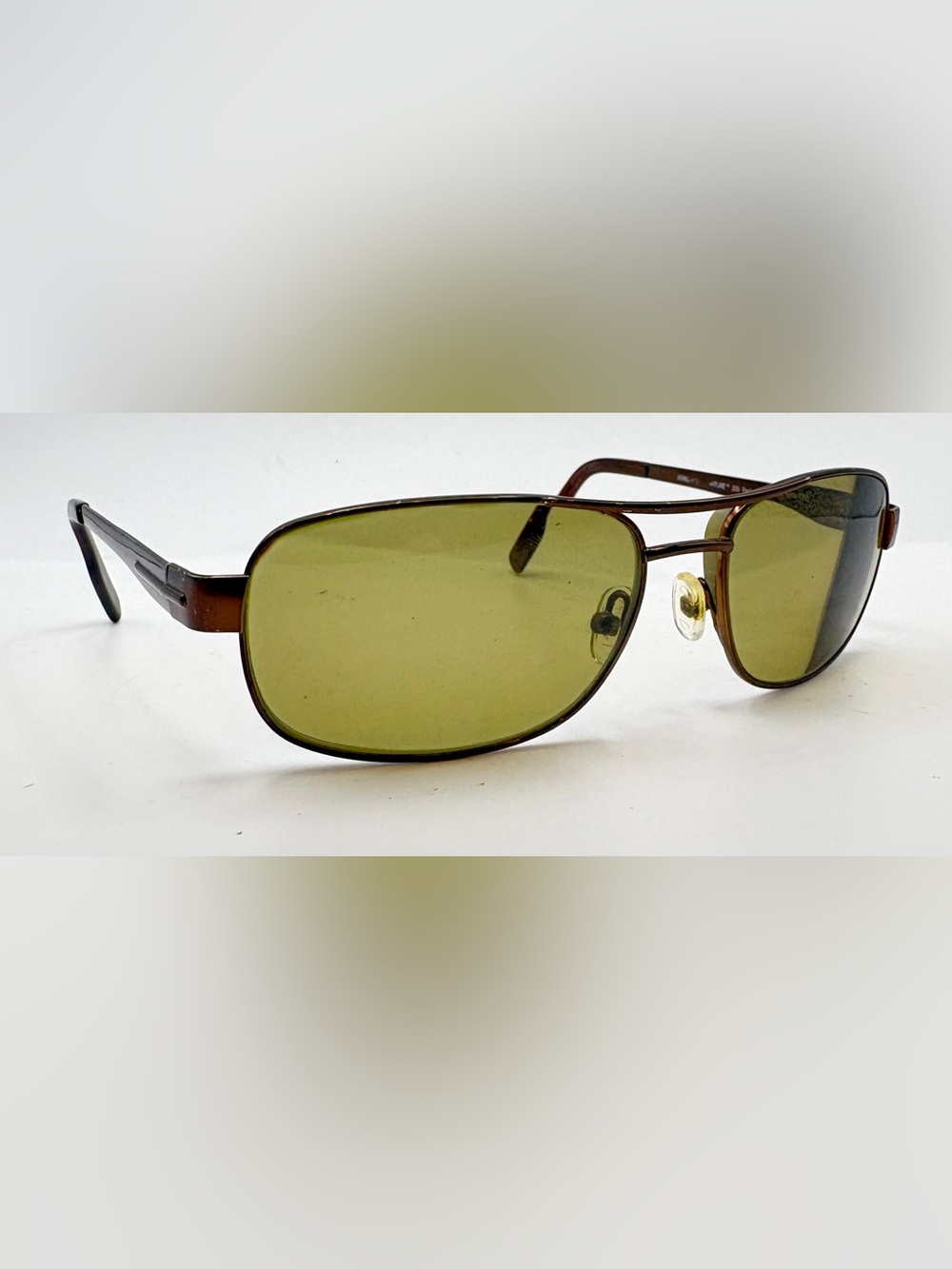 Vintage Kirkland Signature Frederick Brown Pilot Sunglasses Frames Only Italy